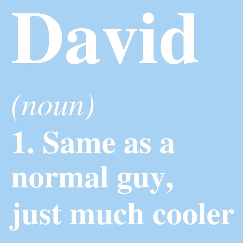 David Definition Cooler Name Spruch Geschenk