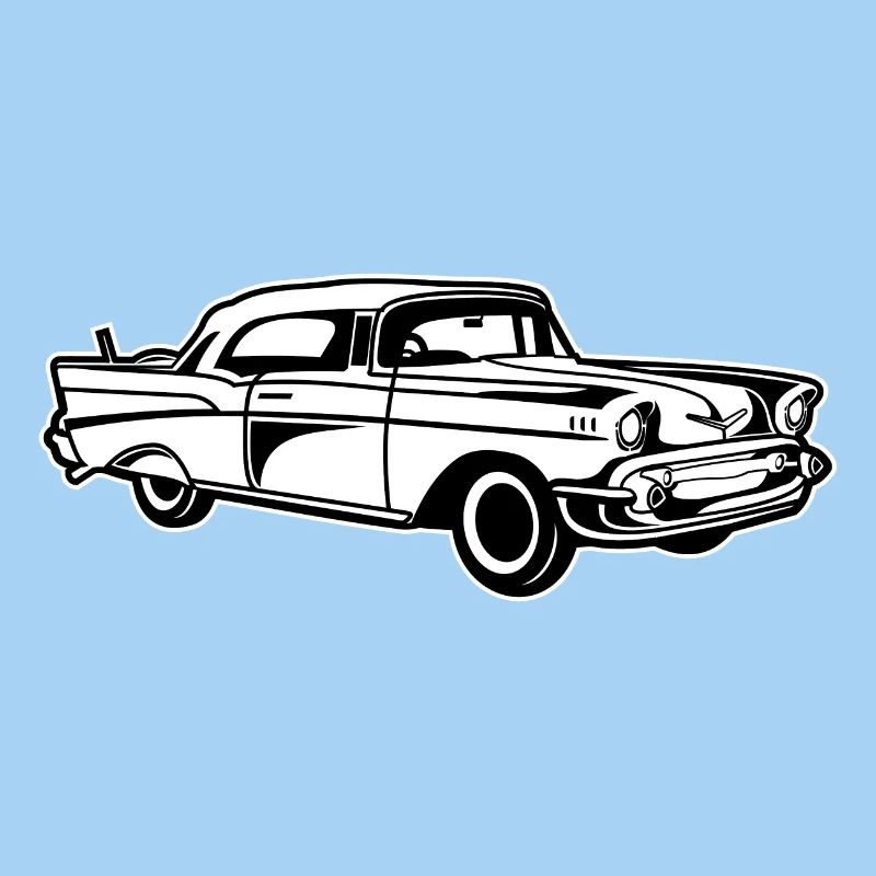 Chevy Bel Air / Oldtimer 01_black white