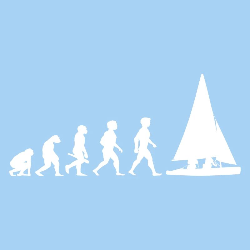 Evolution sailing sailboat sailing ship