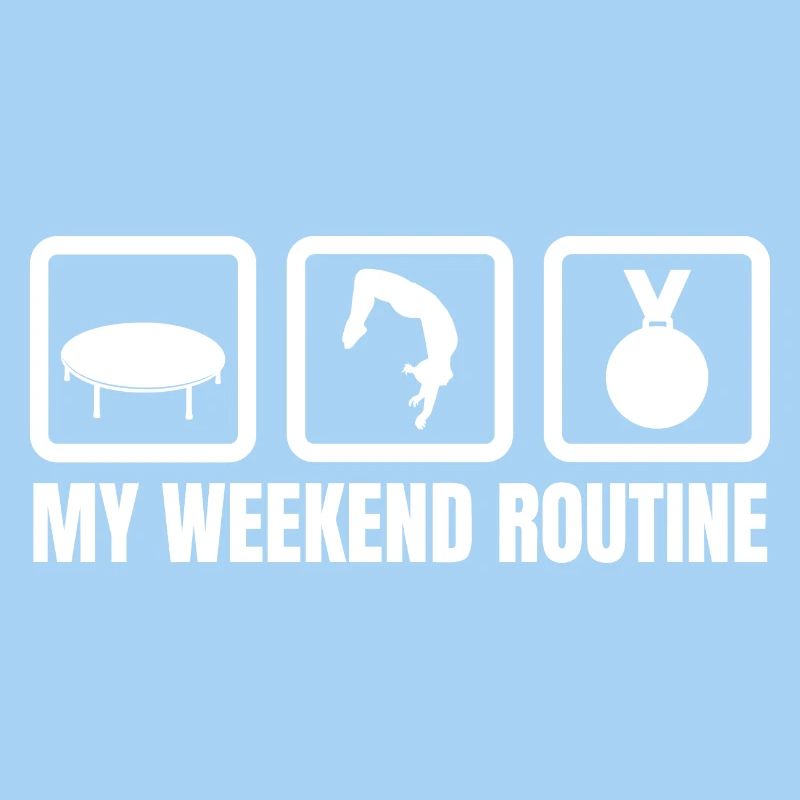 Trampolin Wochenendroutine