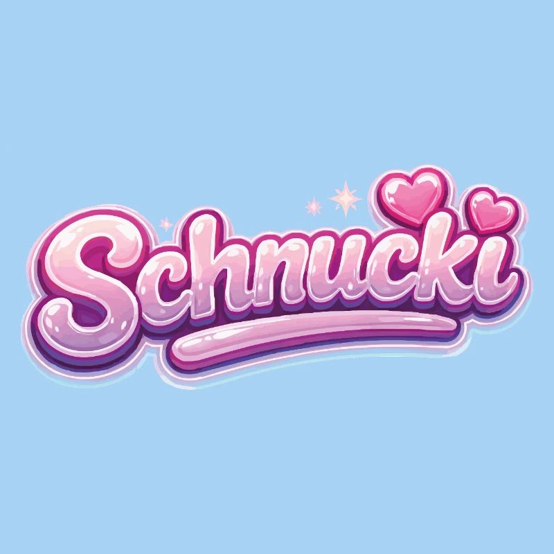 Schnucki Pink Bubble Schrift