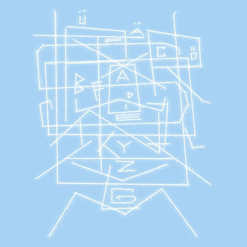 Modèle de caractères alphabet ABC