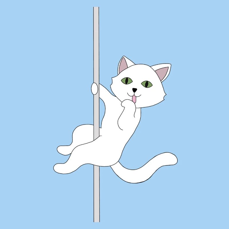 Cat pole dance