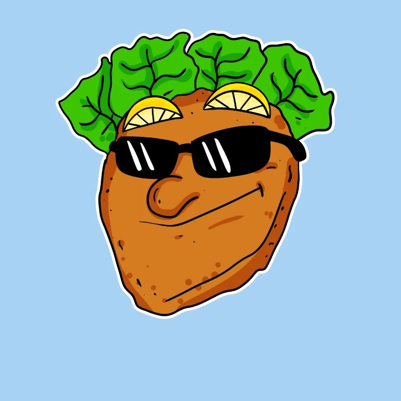 Cooles Schnitzel mit Sonnenbrille