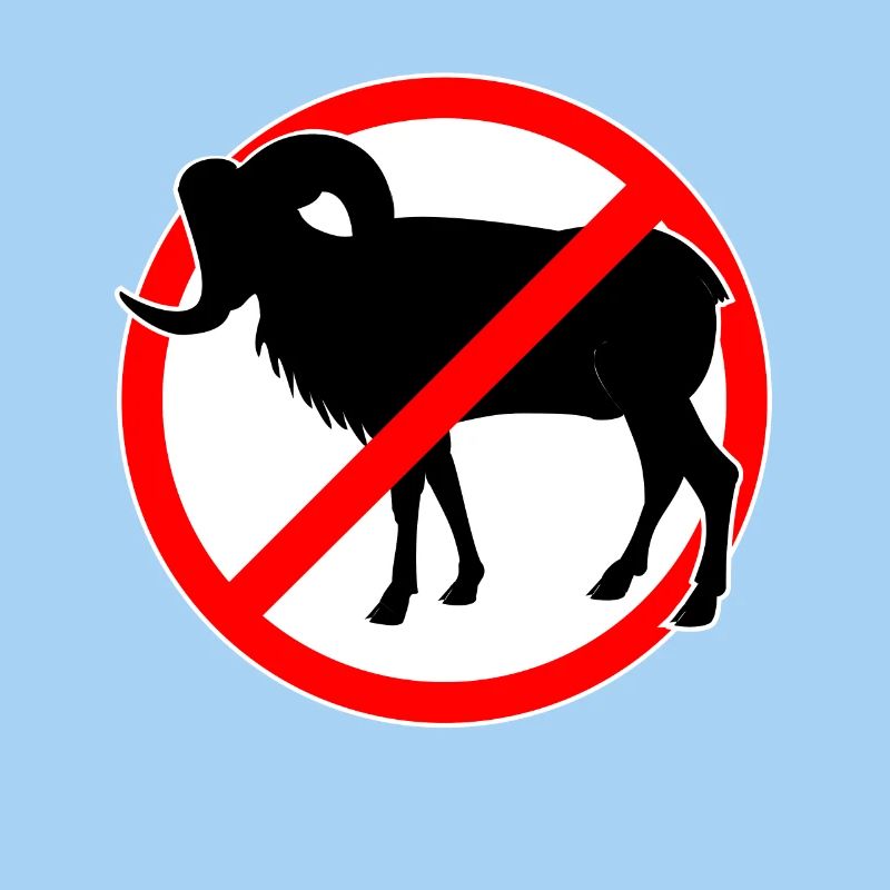 Goats or mouflons prohibited - goat