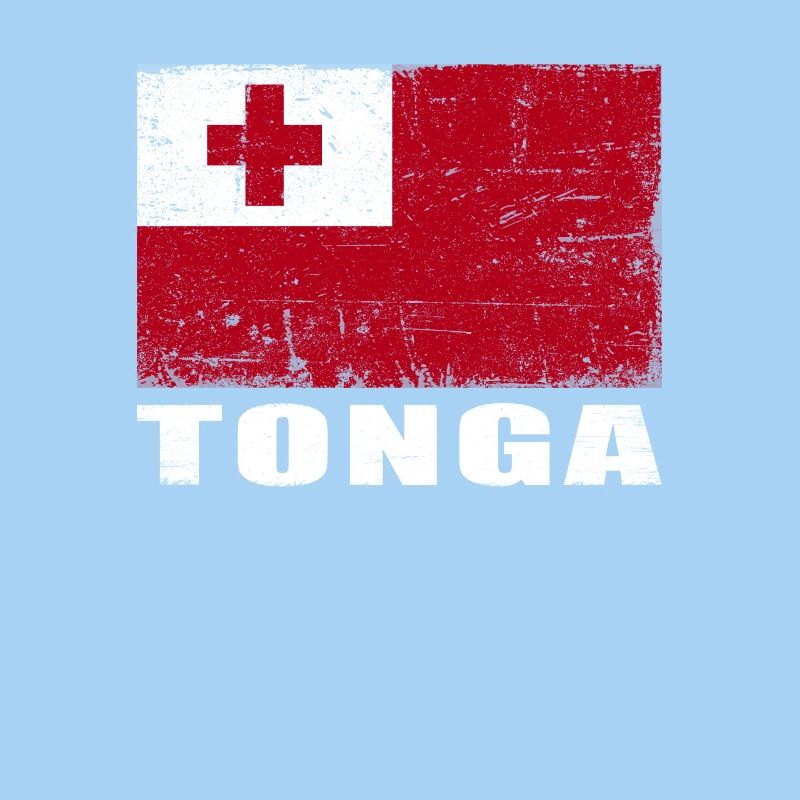Drapeau des Tonga Grunge Drapeau des Tonga