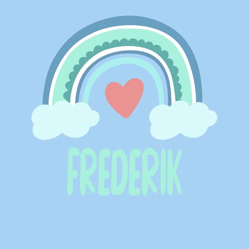 Frederik Name Regenbogen Baby