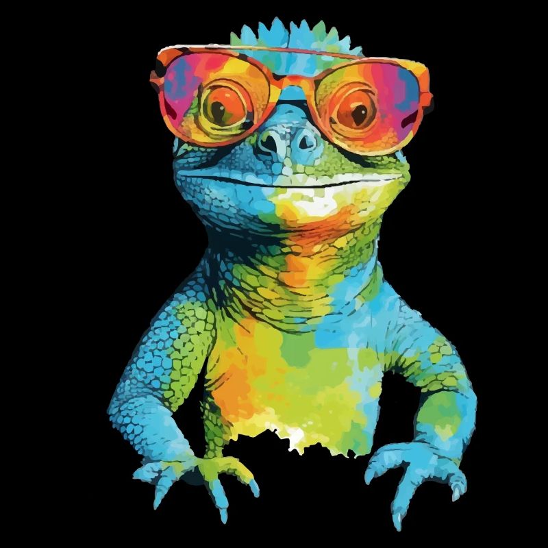 Geck le lézard à lunettes