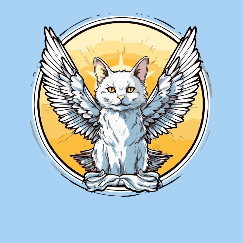 Chat avec des ailes