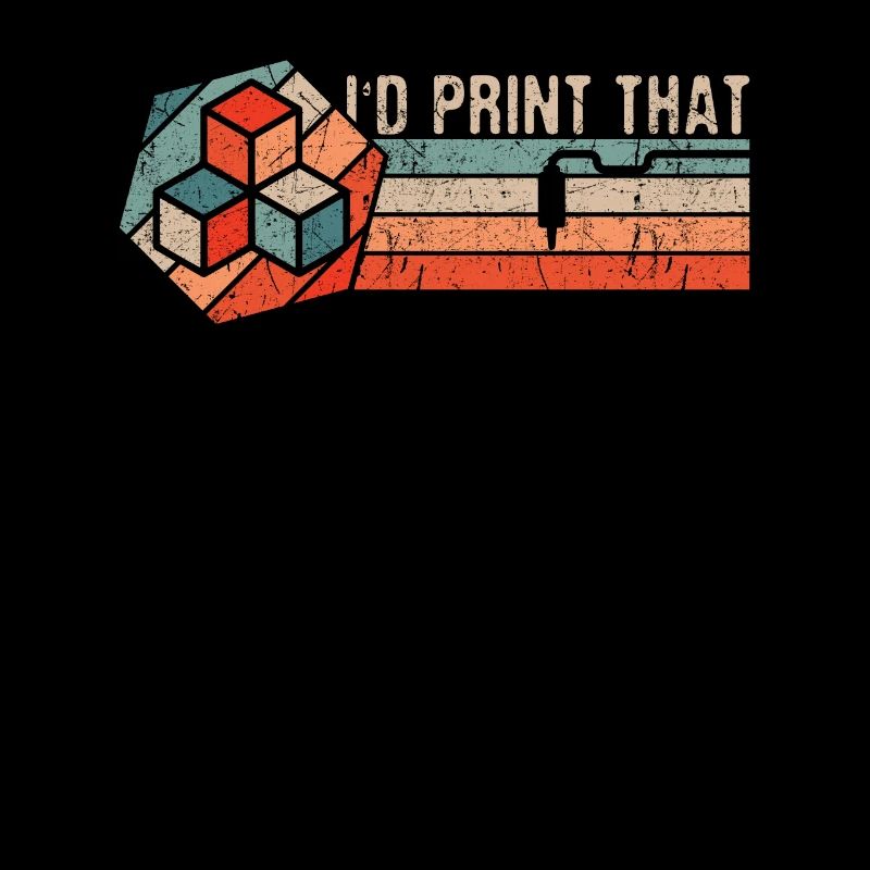 3D Printing 3D Printer Retro Design Slice Print