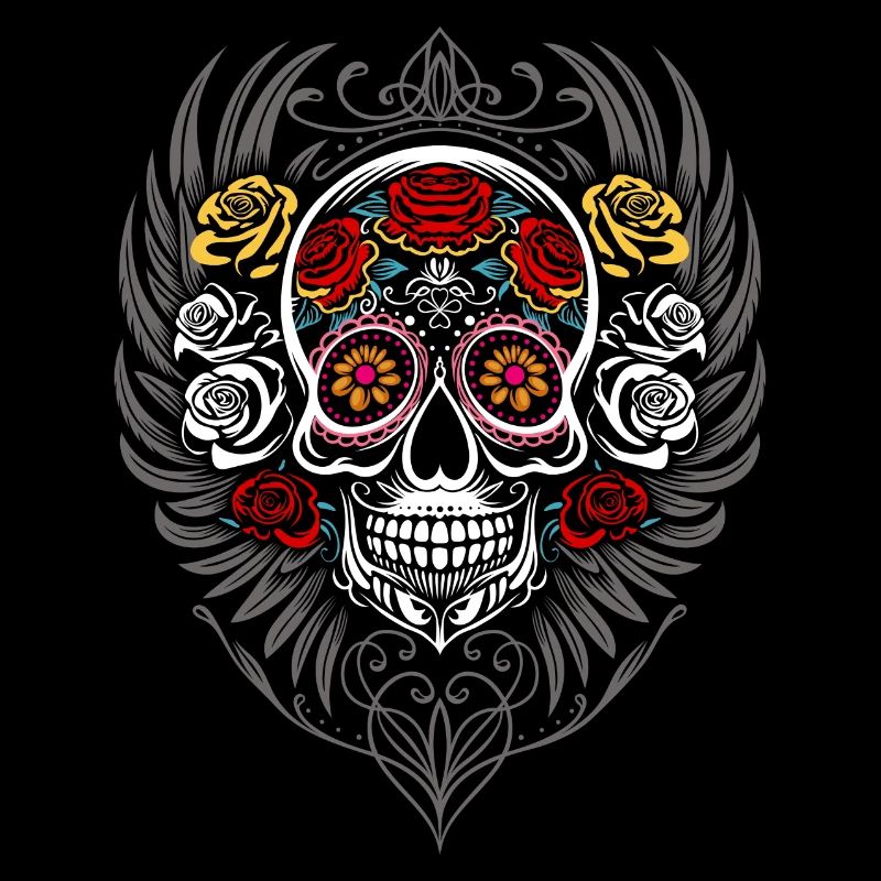 Sugar Skull Halloween Wings