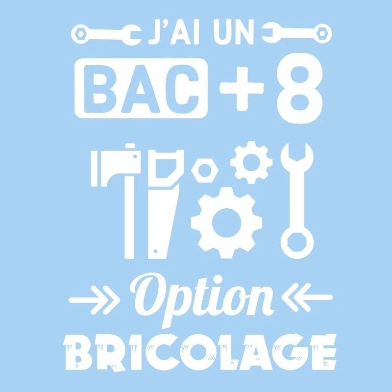 J ai un bac plus 8 option bricolage