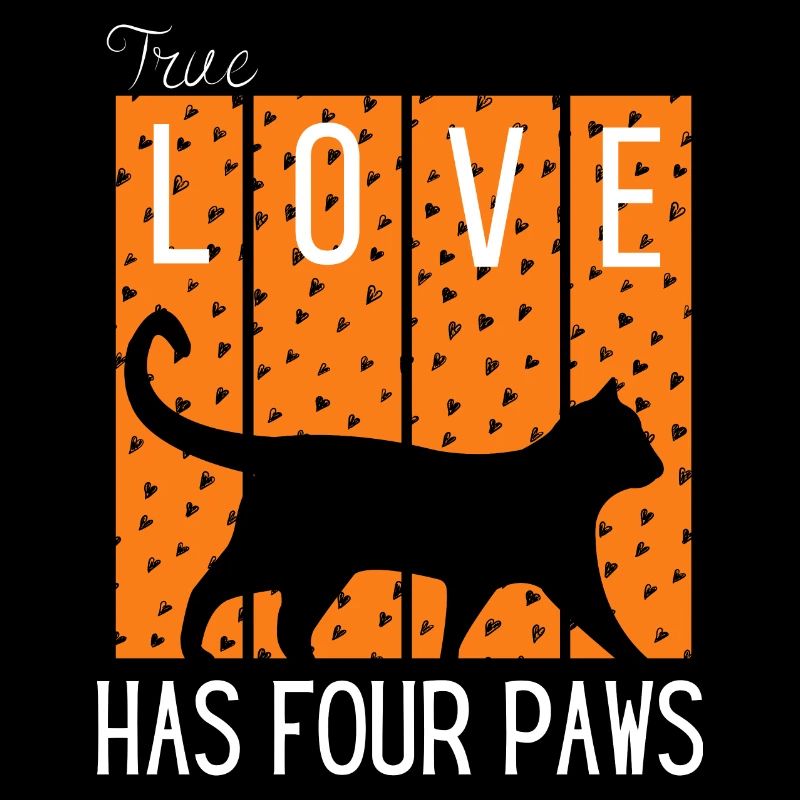 Love Has Four Paws Katzen-Silhouette