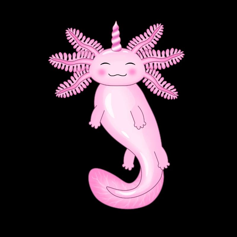 Rosa Einhorn Axolotl
