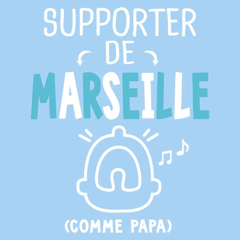 bébé supporter de Marseille comme papa
