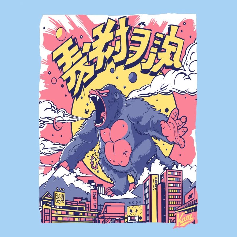 Cartoon Gorilla in Tokyo