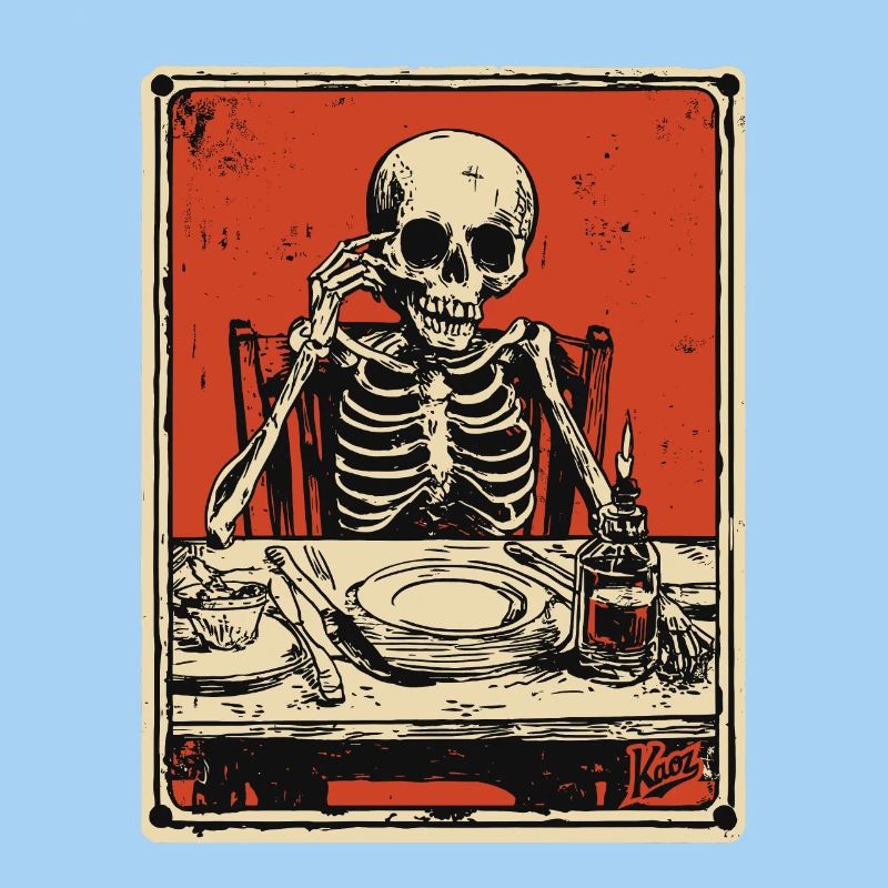 Guten Appetit Skelett