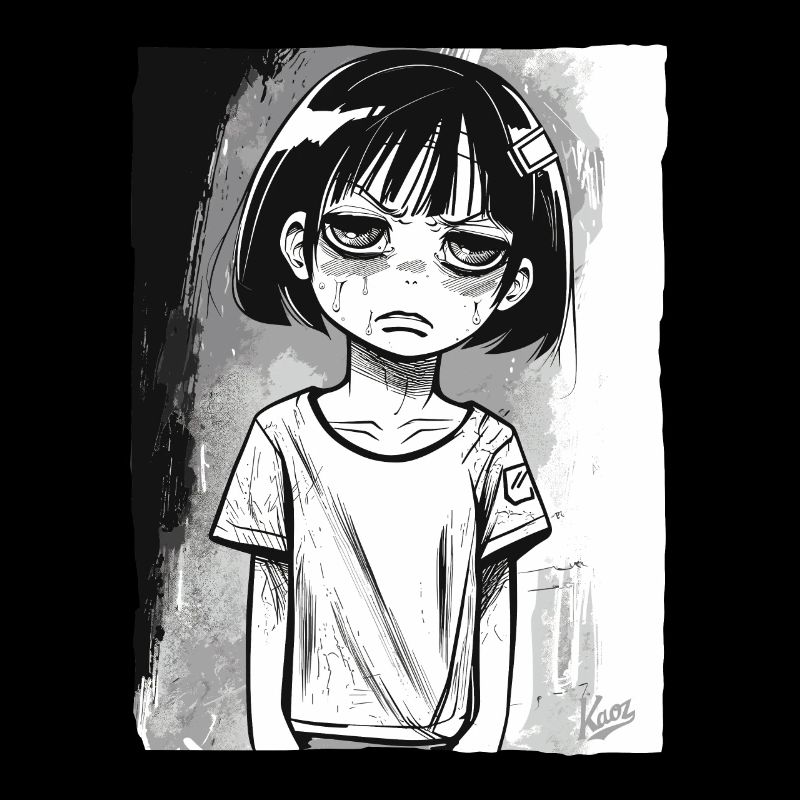 Fille alternative de dessin animé