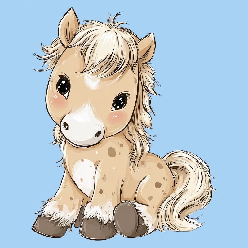 Süßes Baby Pony Pferd