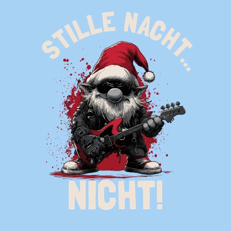 Weihnachtsmann spielt Gitarre