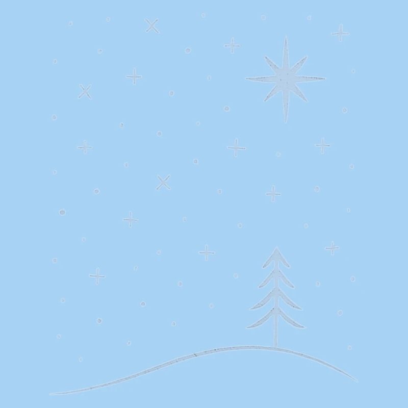 polar tree snowflakes