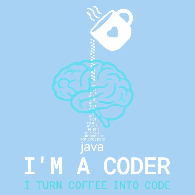 Coder T-Shirt: Coffee into Code – Nerdy Programmie