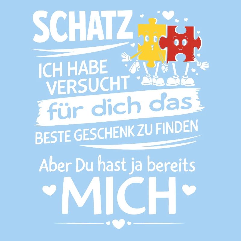 Schatz Geschenk Spruch Puzzleherz