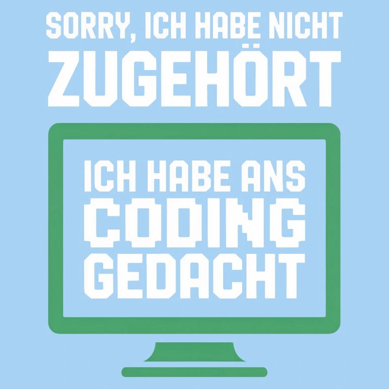 Coding Gedanke am Bildschirm
