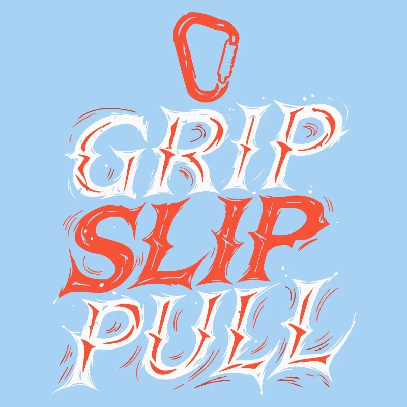 Grip Slip Pull Typographie Dynamique