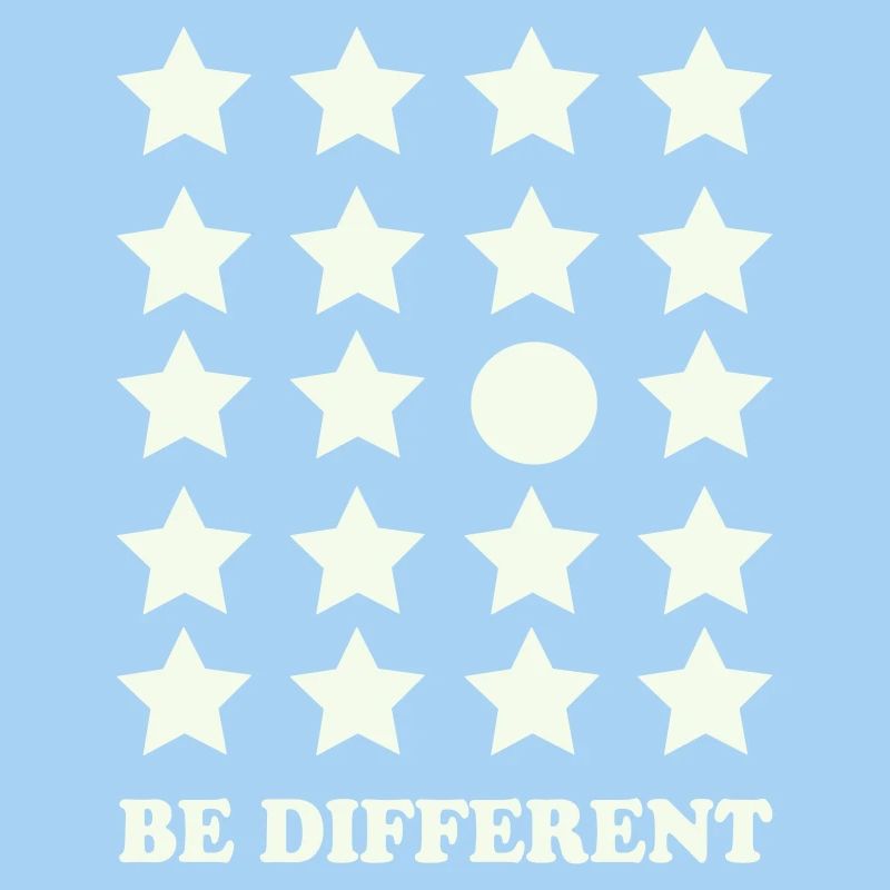 Be Different Star Grid Circle