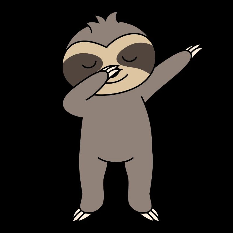 Dabbing Faultier