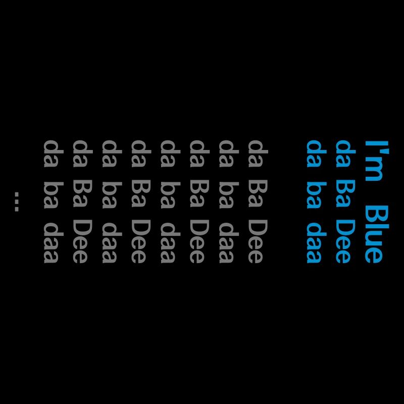I'm blue, da ba dee (Eiffel 65) 90er Party