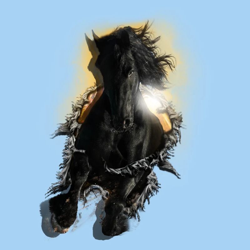 3D Pferd