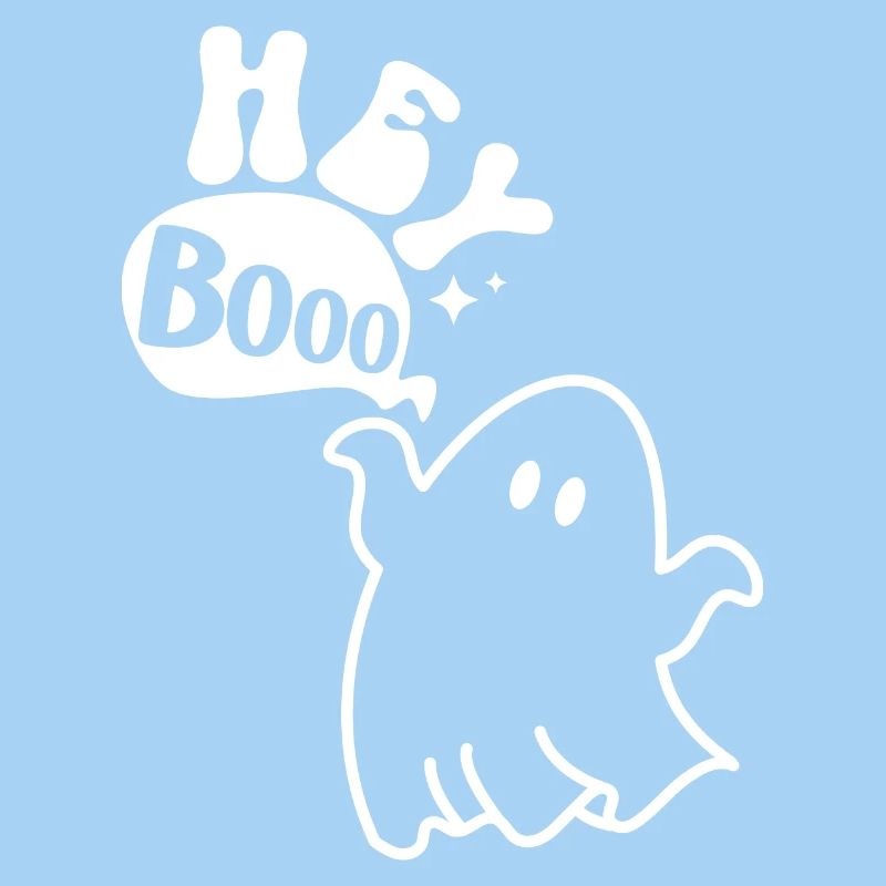 Halloween ghost knows Hey Booo