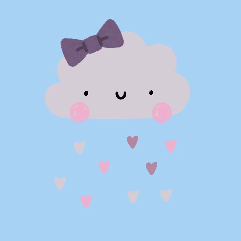 Love Cloud - Hearts - Rain