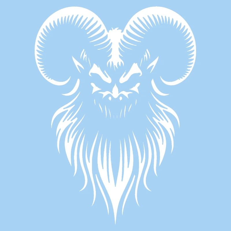 Dämonen Widderkopf - Gothic Ziegenbock Okkult