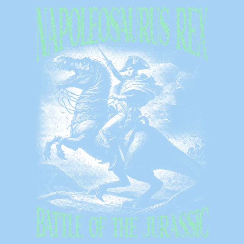 Napoleon reitet eine epische T-Rex-Siegespose