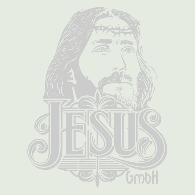Jesus Kopf 2 hellgrau