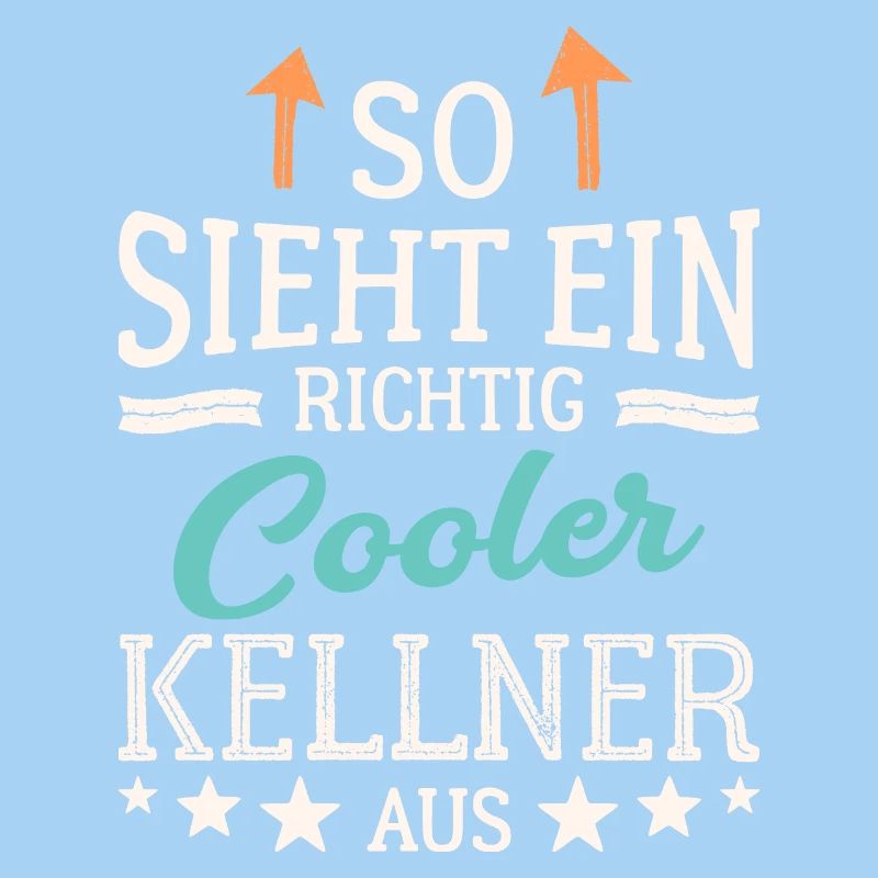 So sieht ein richtig cooler Kellner aus Bedienung