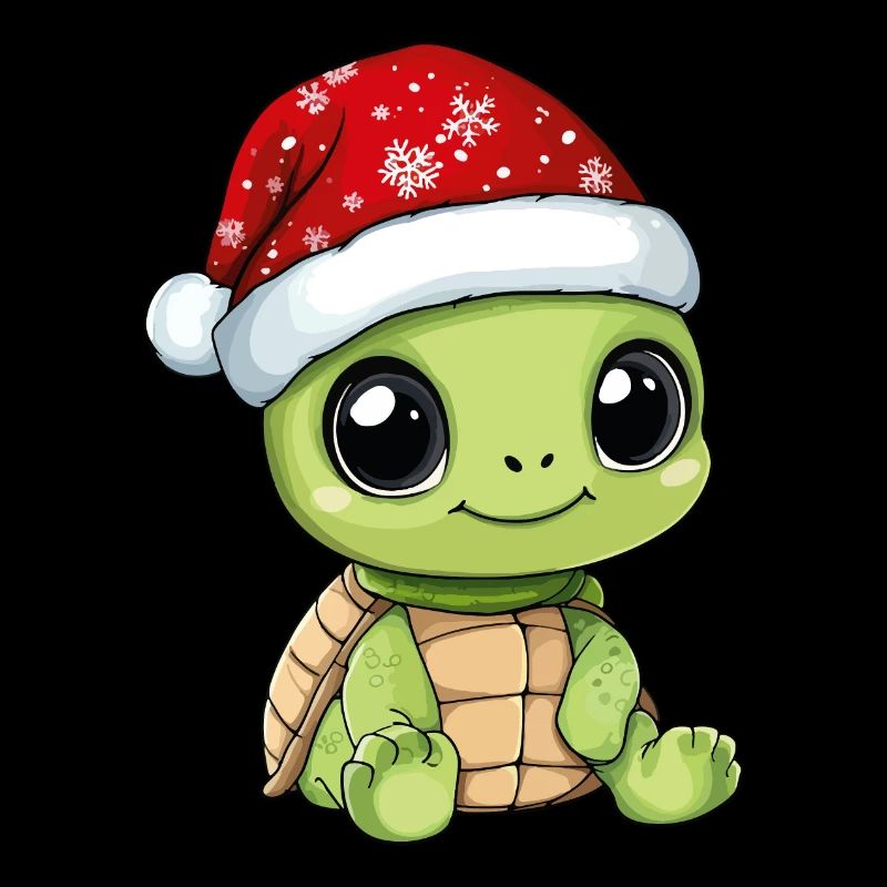 Turtle Christmas Cute Cute Christmassy