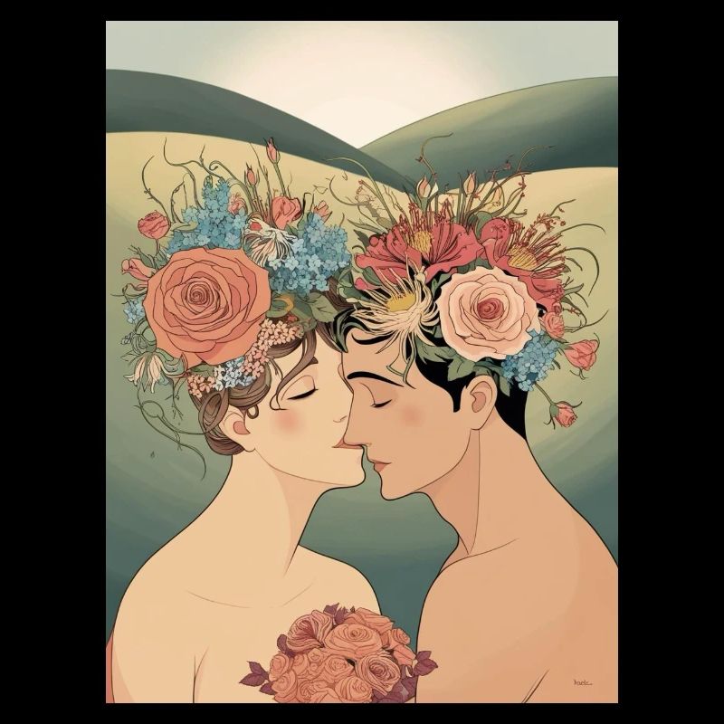 Les amoureux et les fleurs