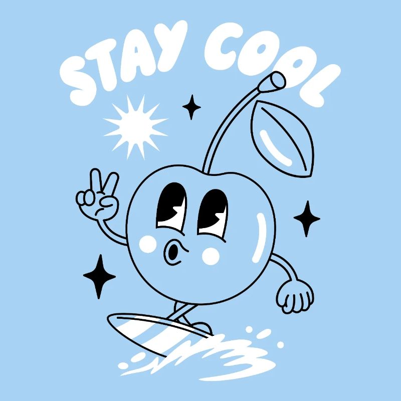 Restez cool Sticker Design