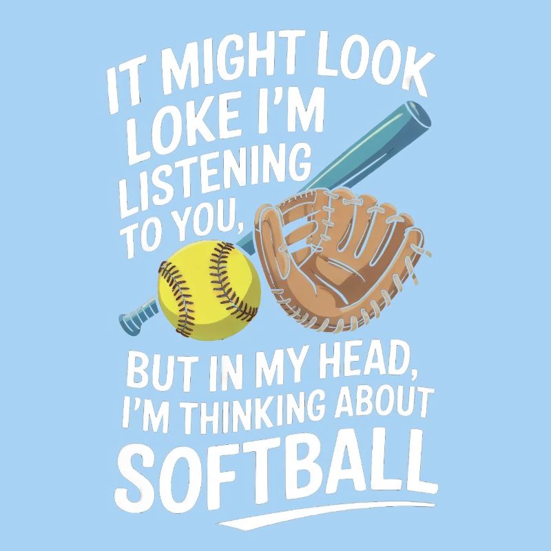 Funny Softball Player Catcher Pitcher Softball