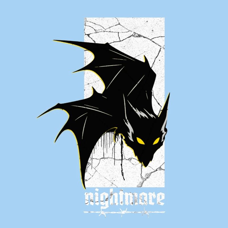 Nightmare Bat – Gothic Horror Vampire Creature Art