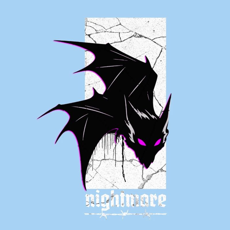 Nightmare Bat – Horreur gothique Vampire Creature Art