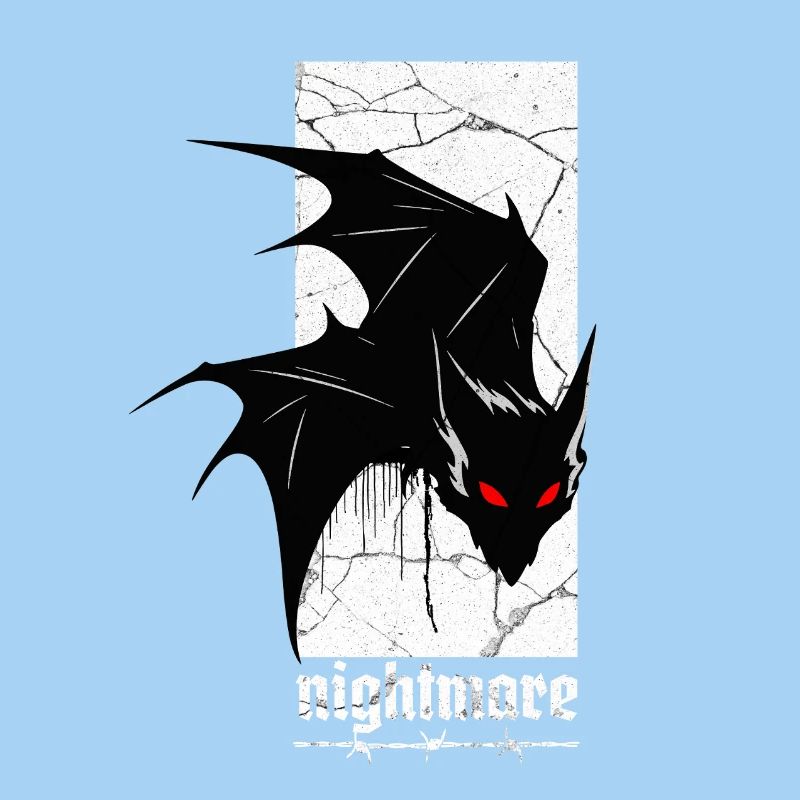 Nightmare Bat – Gothic Horror Vampire Creature Art