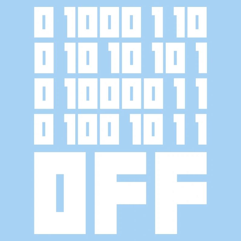 Binärcode F**k OFF – Nerd Humor & Geek Code
