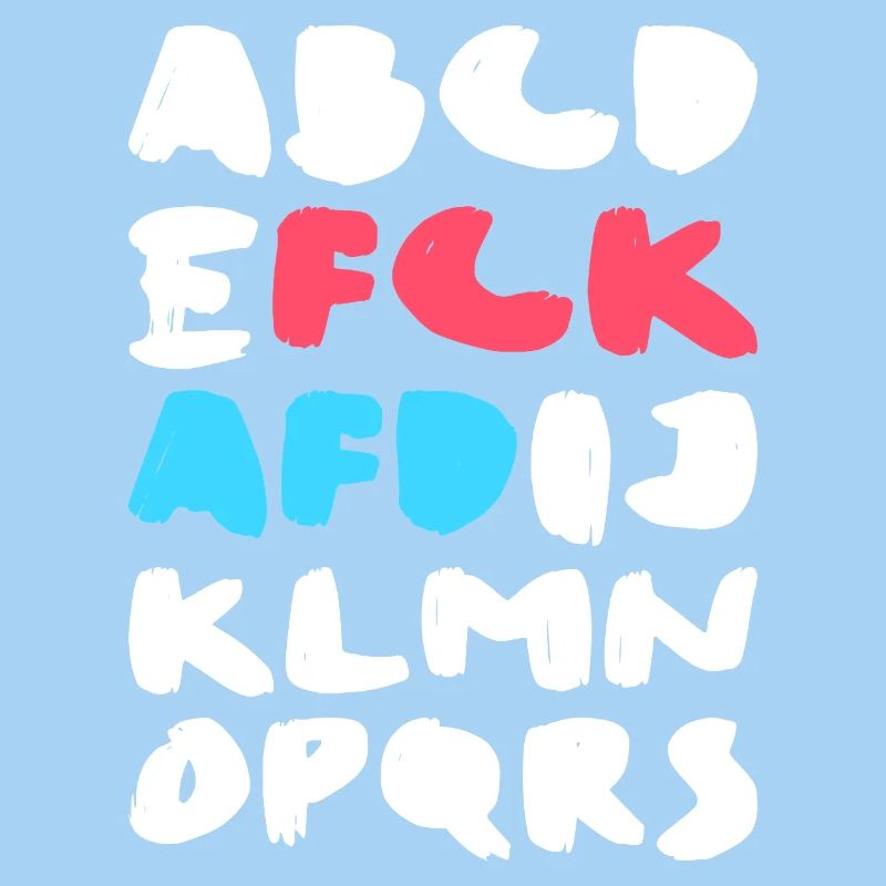 FCK AFD | Politisches Statement Design