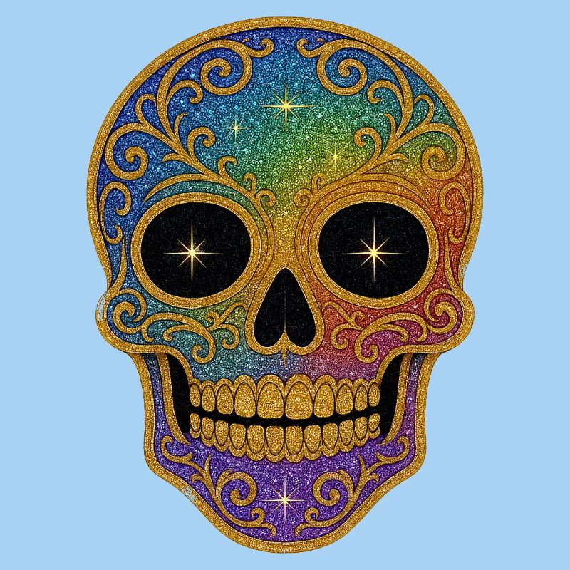 Rainbow Skull Design