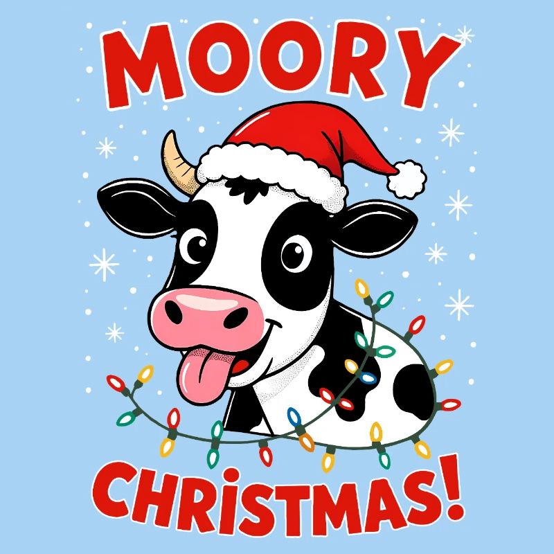 Ferme fermière de Noël en forme de vache